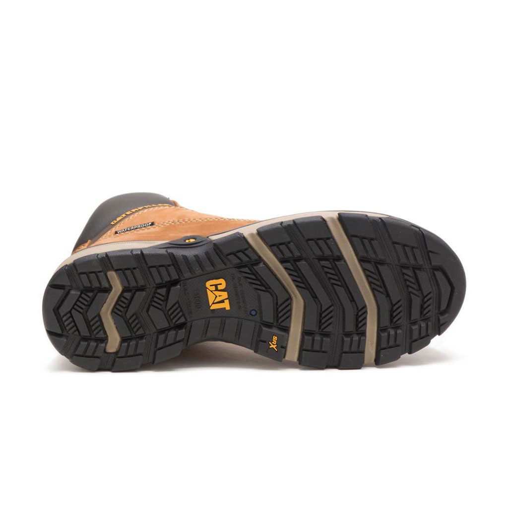 Caterpillar Excavator Superlite Waterproof Carbon Composite Toe Munkabakancs Női Barna | 5842-PJTHN