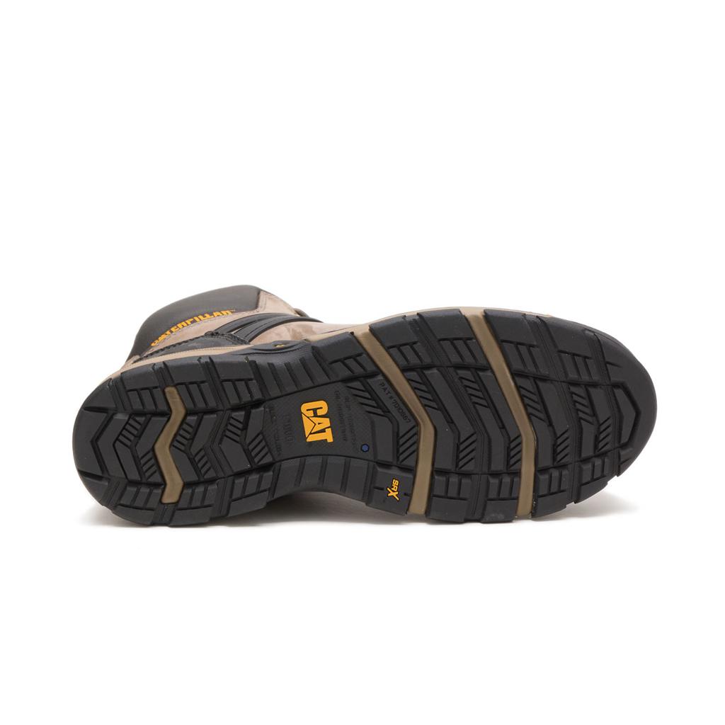 Caterpillar Excavator Superlite Waterproof Nano Toe Munkabakancs Férfi Brown/Black | 6348-CNYUE