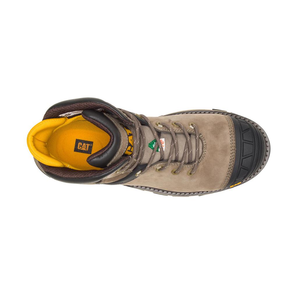 Caterpillar Excavator Superlite Waterproof Nano Toe Csa Munkabakancs Férfi Barna | 9214-AJVIU