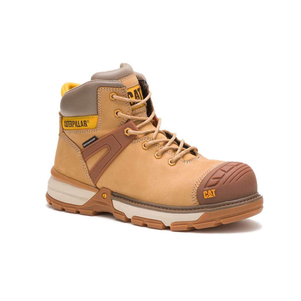 Caterpillar Excavator Superlite Waterproof Nano Toe Munkabakancs Férfi Narancssárga | 9756-QDYSZ