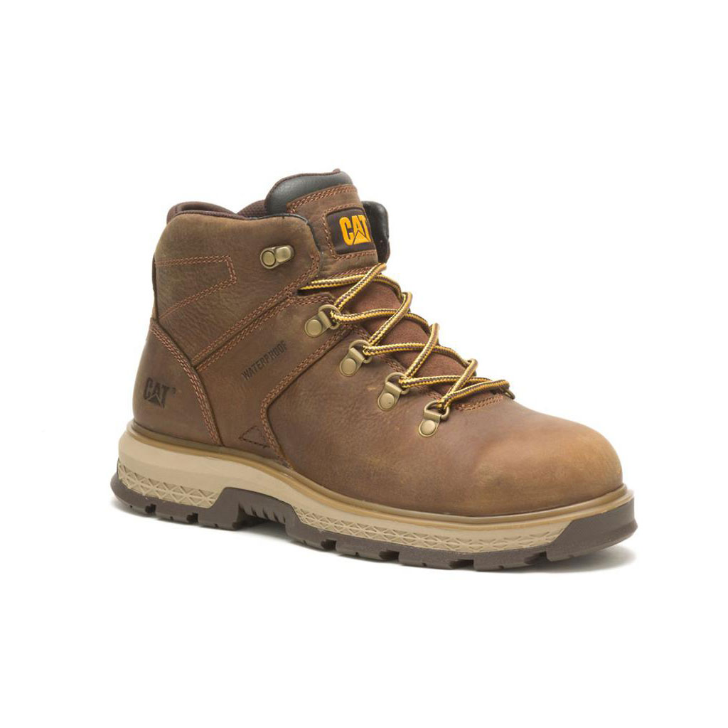 Caterpillar Exposition Hiker Waterproof Alloy Toe Munkabakancs Férfi Barna | 2358-NYCZK