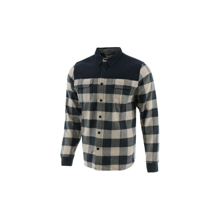 Caterpillar Foundation Hibrid Flannel Long Sleeve Ingek Férfi Fekete | 6130-LOHFJ