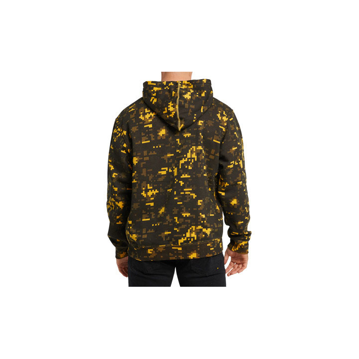 Caterpillar Foundation Printed Hoodie Pulóverek Férfi Sárga Fekete | 7258-MFDIN