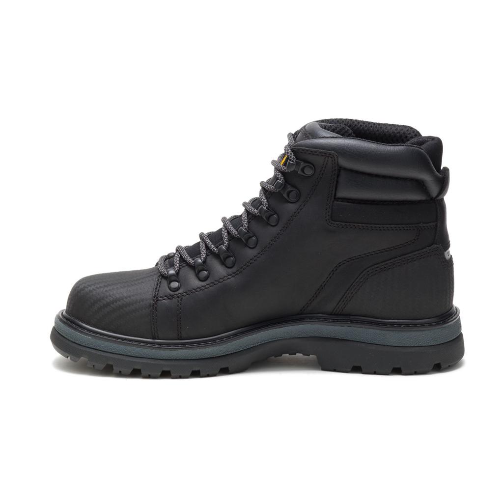 Caterpillar Foxfield Steel Toe Munkabakancs Férfi Fekete | 9684-CZNYG