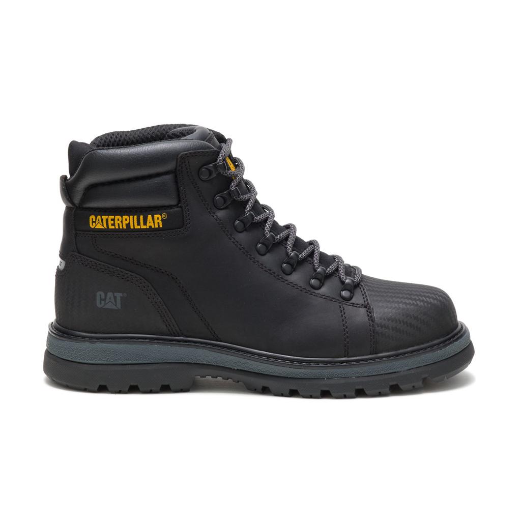 Caterpillar Foxfield Steel Toe Munkabakancs Férfi Fekete | 9684-CZNYG