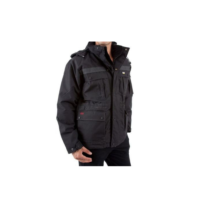 Caterpillar Heavy Insulated Parka Férfi Fekete | 3492-AWPJD