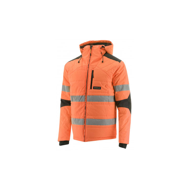 Caterpillar Hi Vis Boreas Taped Kabát Férfi Narancssárga | 4893-HJCGK