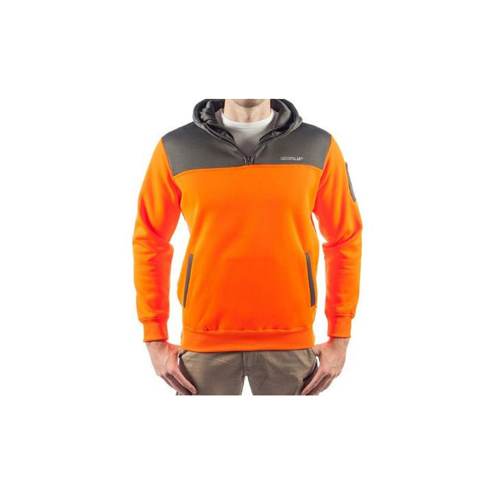 Caterpillar Hi Vis Hoodie Pulóverek Női Narancssárga Sötét | 3560-TCOKR