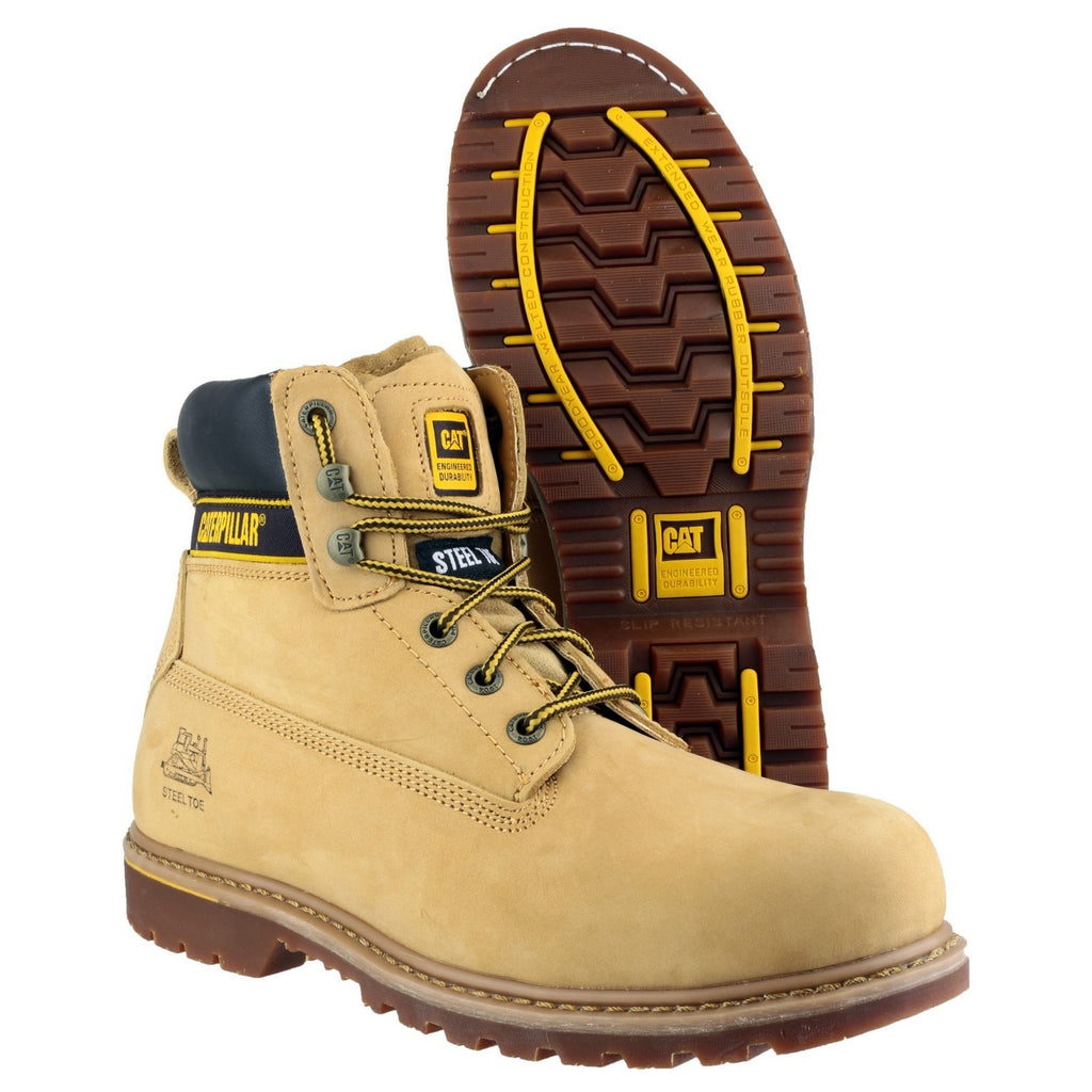 Caterpillar Holton Sb Goodyear Welted Safety Boots Férfi Barna | 2481-UHZTP