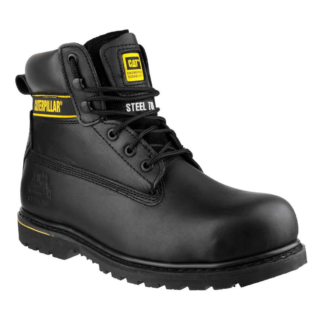 Caterpillar Holton Sb Goodyear Welted Safety Boots Férfi Fekete | 3591-RGHXD