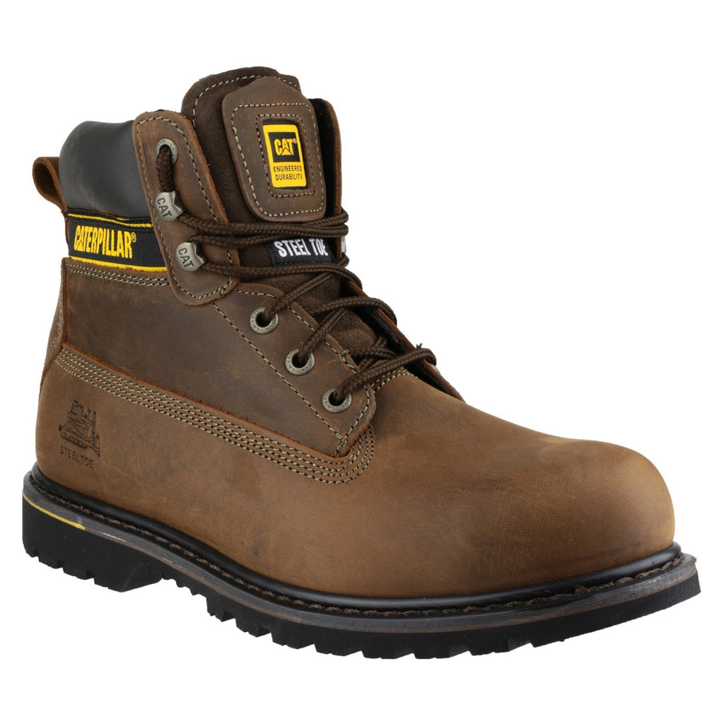 Caterpillar Holton Sb Goodyear Welted Safety Boots Férfi Barna | 7643-MAKNP