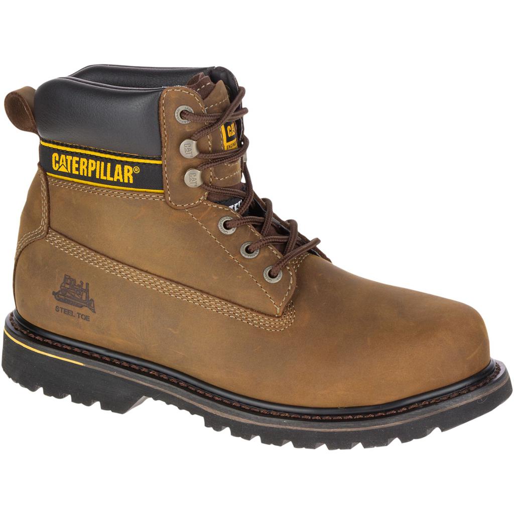 Caterpillar Holton Steel Toe S3 Hro Src Munkabakancs Férfi Sötétbarna | 0127-NMKFY