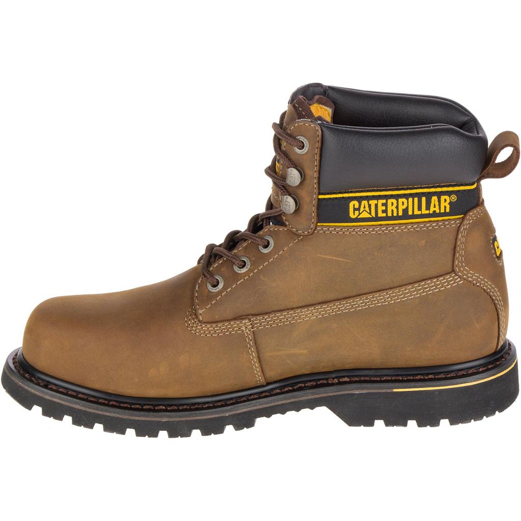 Caterpillar Holton Steel Toe S3 Hro Src Munkabakancs Férfi Sötétbarna | 0127-NMKFY