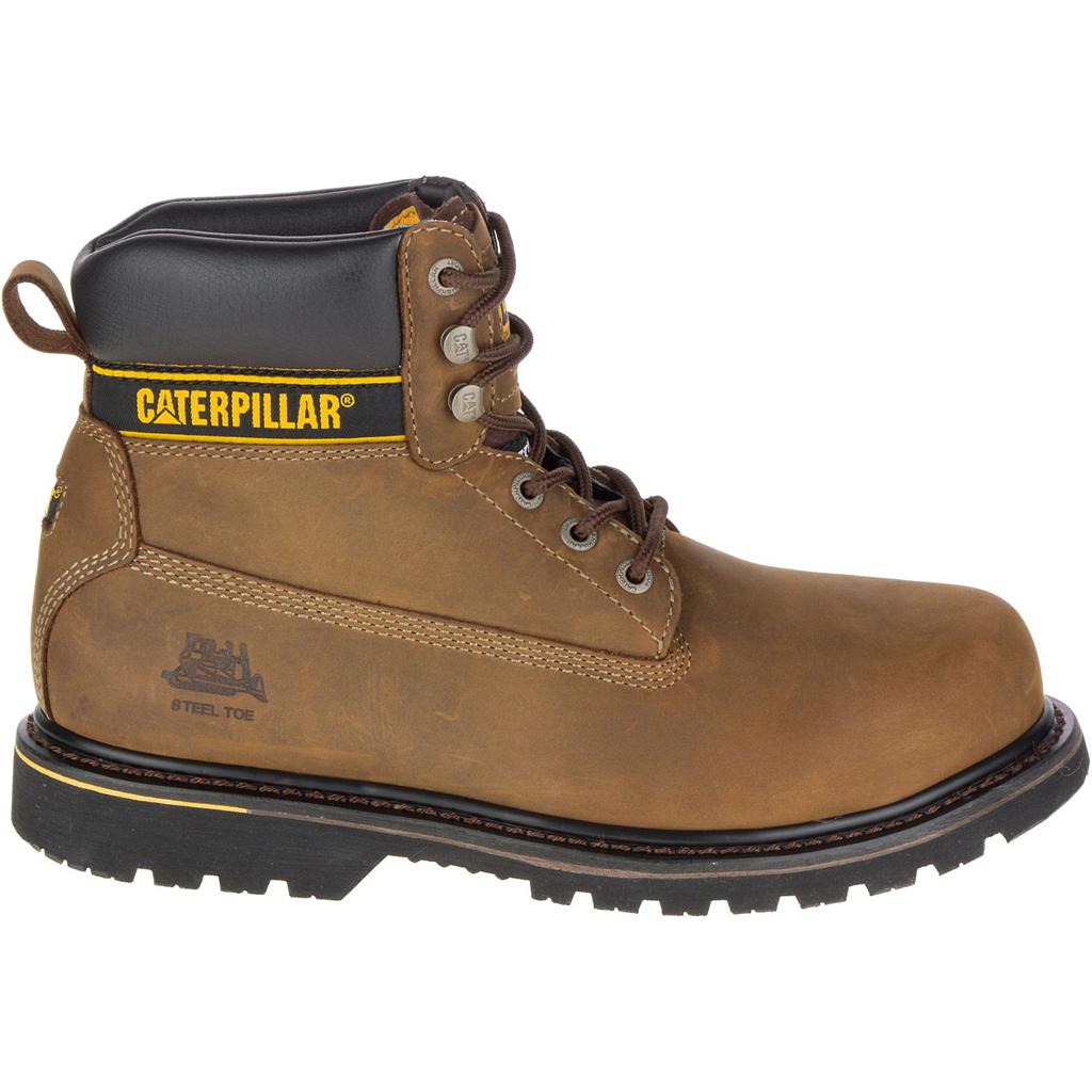 Caterpillar Holton Steel Toe S3 Hro Src Munkabakancs Férfi Sötétbarna | 0127-NMKFY