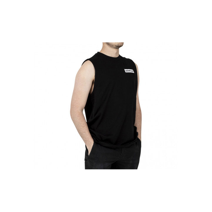 Caterpillar Icon Muscle Tank Póló Férfi Fekete | 6731-XDQAS