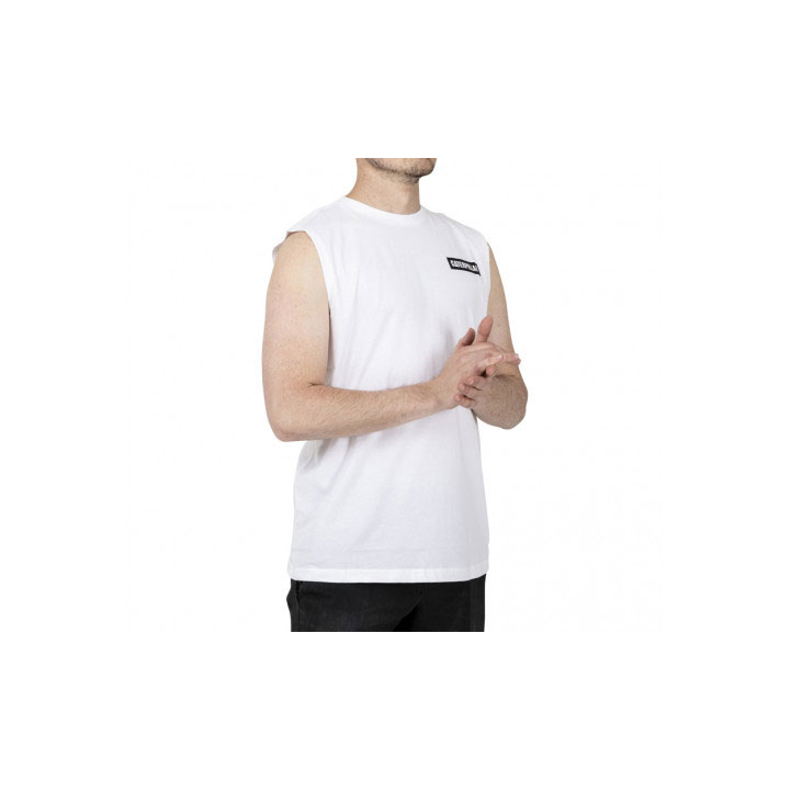 Caterpillar Icon Muscle Tank Póló Férfi Fehér | 7834-EZOTB