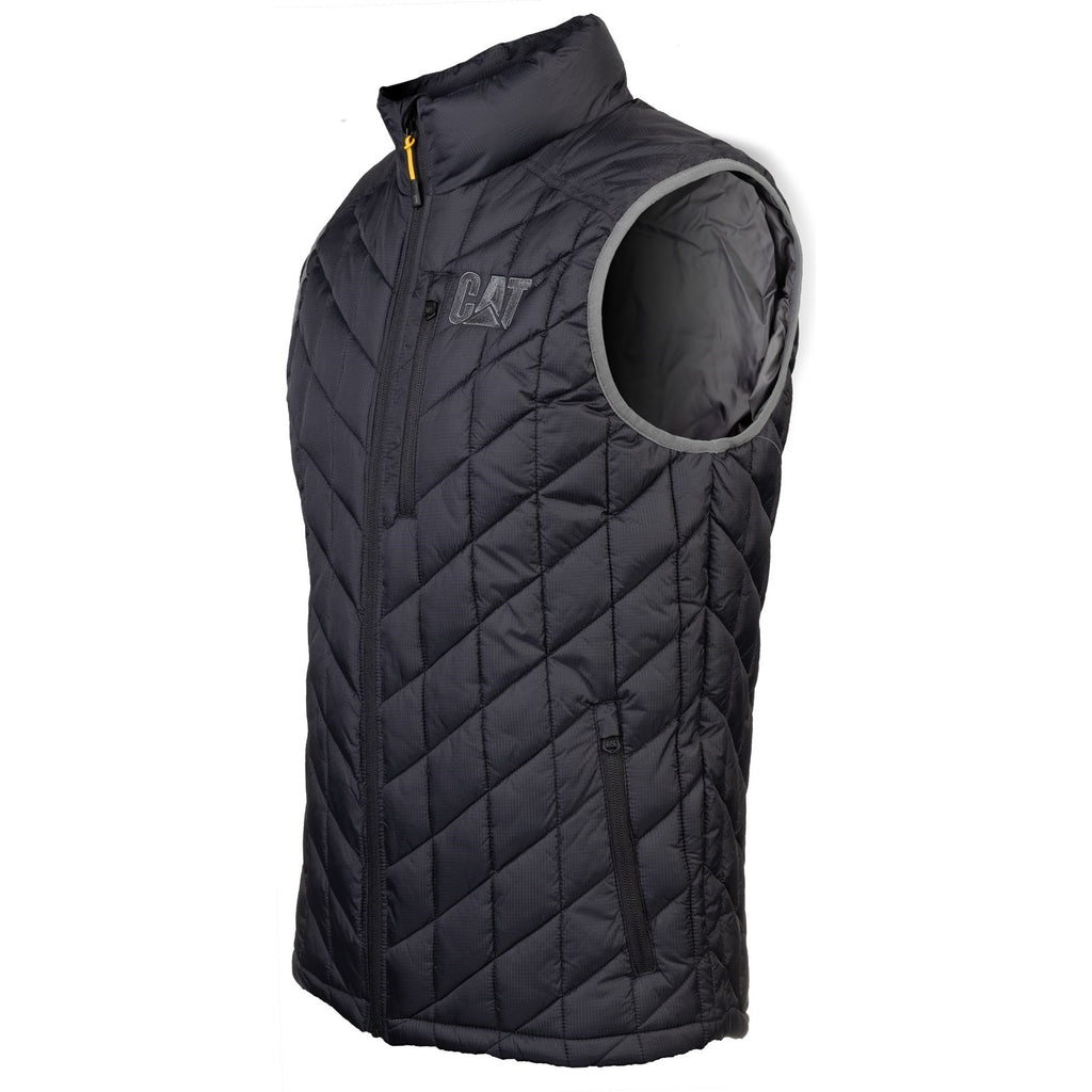 Caterpillar Insulated Charcoal Szigetelt Mellények Férfi Fekete | 6215-VQKNU