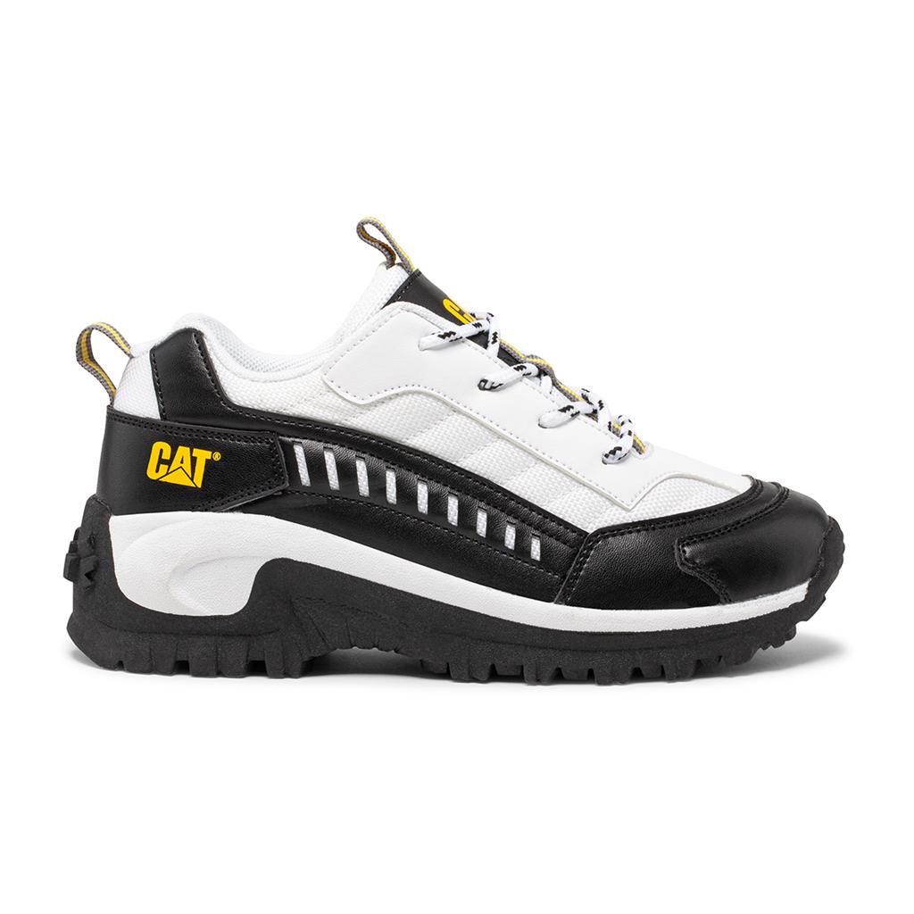 Caterpillar Intruder Tornacipő Gyerek White/Black | 9371-JYPEU