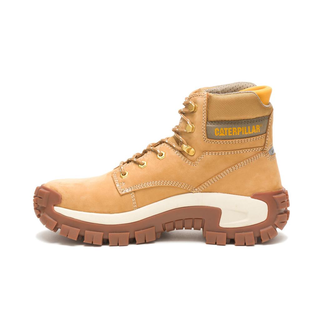 Caterpillar Invader Hi Steel Toe Acél Orrú Csizma Férfi Narancssárga | 0732-FSKHM