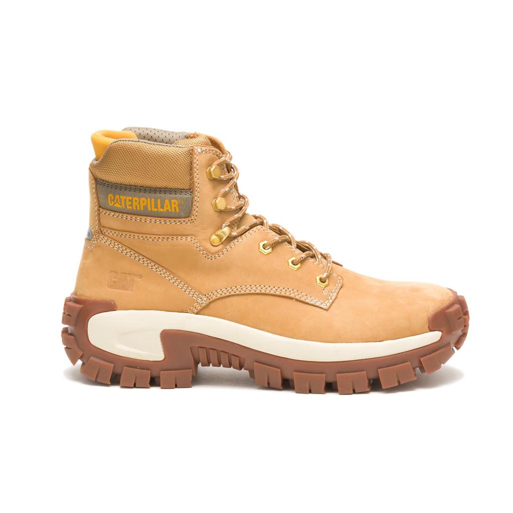 Caterpillar Invader Hi Steel Toe Acél Orrú Csizma Férfi Narancssárga | 0732-FSKHM