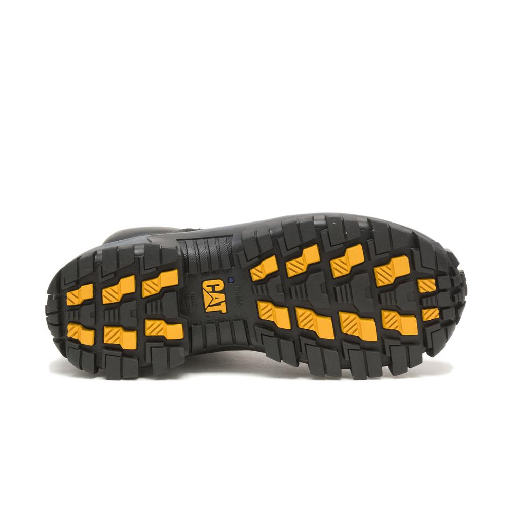 Caterpillar Invader Hi Steel Toe Acél Orrú Csizma Férfi Fekete | 8231-WJCLN