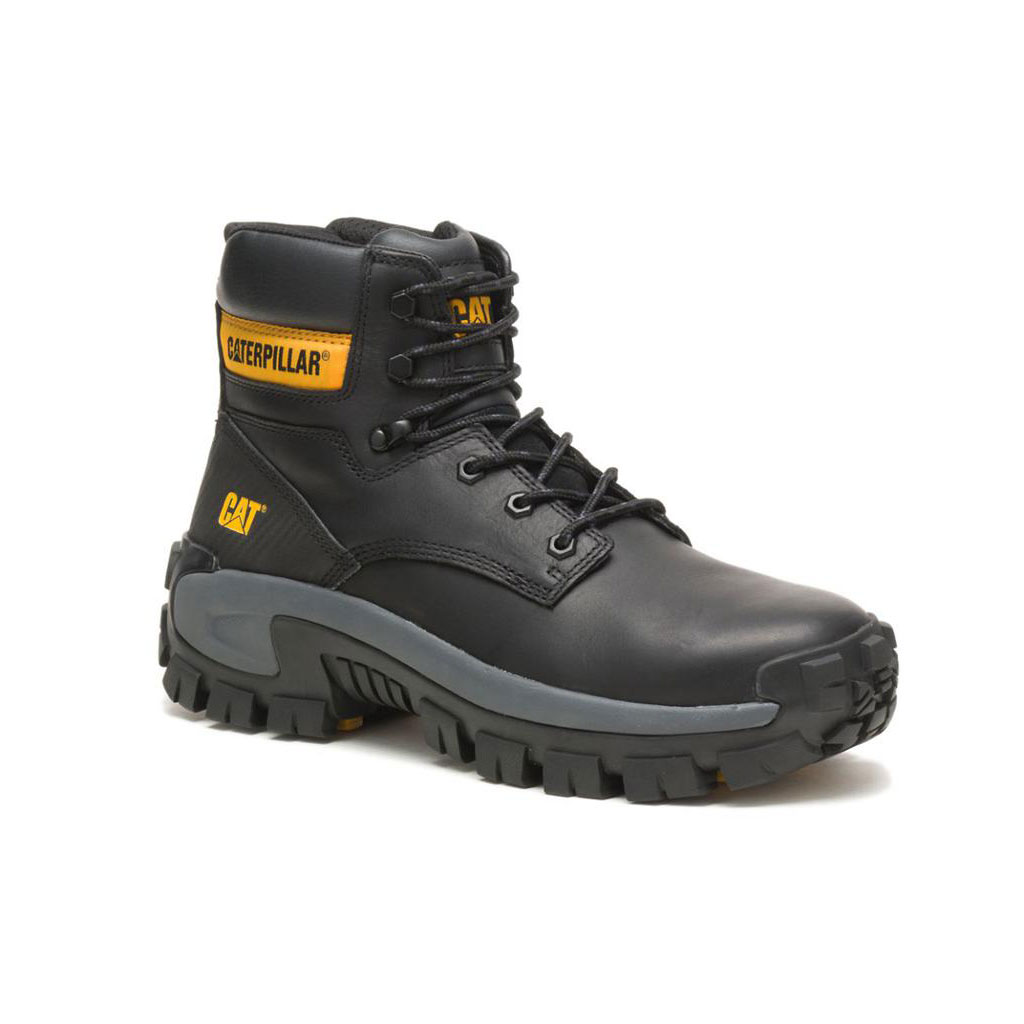 Caterpillar Invader Hi Steel Toe Munkabakancs Férfi Fekete | 1576-HTWAK