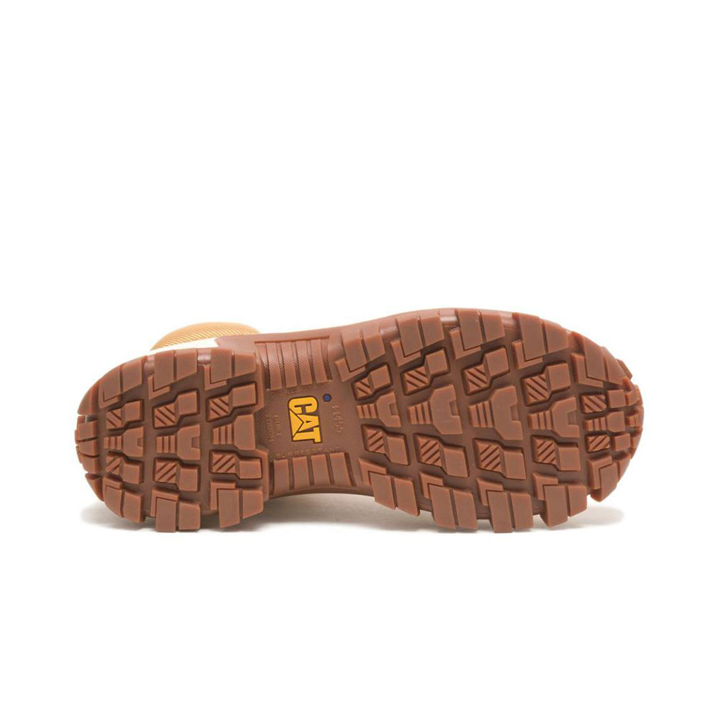 Caterpillar Invader Hi Steel Toe Munkabakancs Férfi Barna | 6450-VOAIN