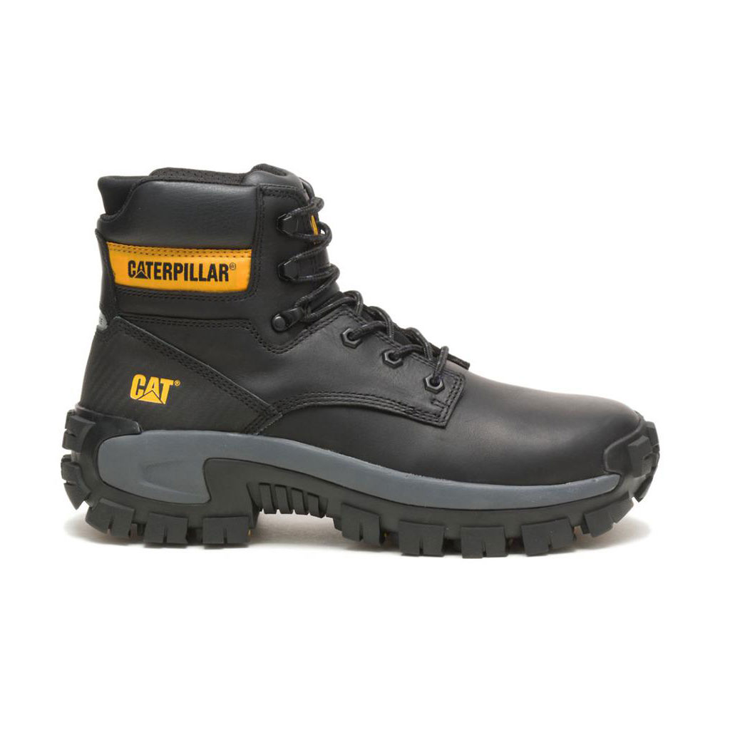 Caterpillar Invader Hi Steel Toe Munkabakancs Férfi Fekete | 7412-ADNEC