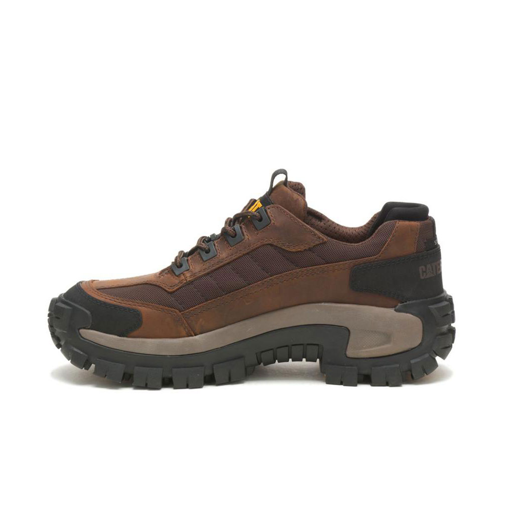 Caterpillar Invader Steel Toe Munkabakancs Férfi Sötétbarna | 2175-NTLGH