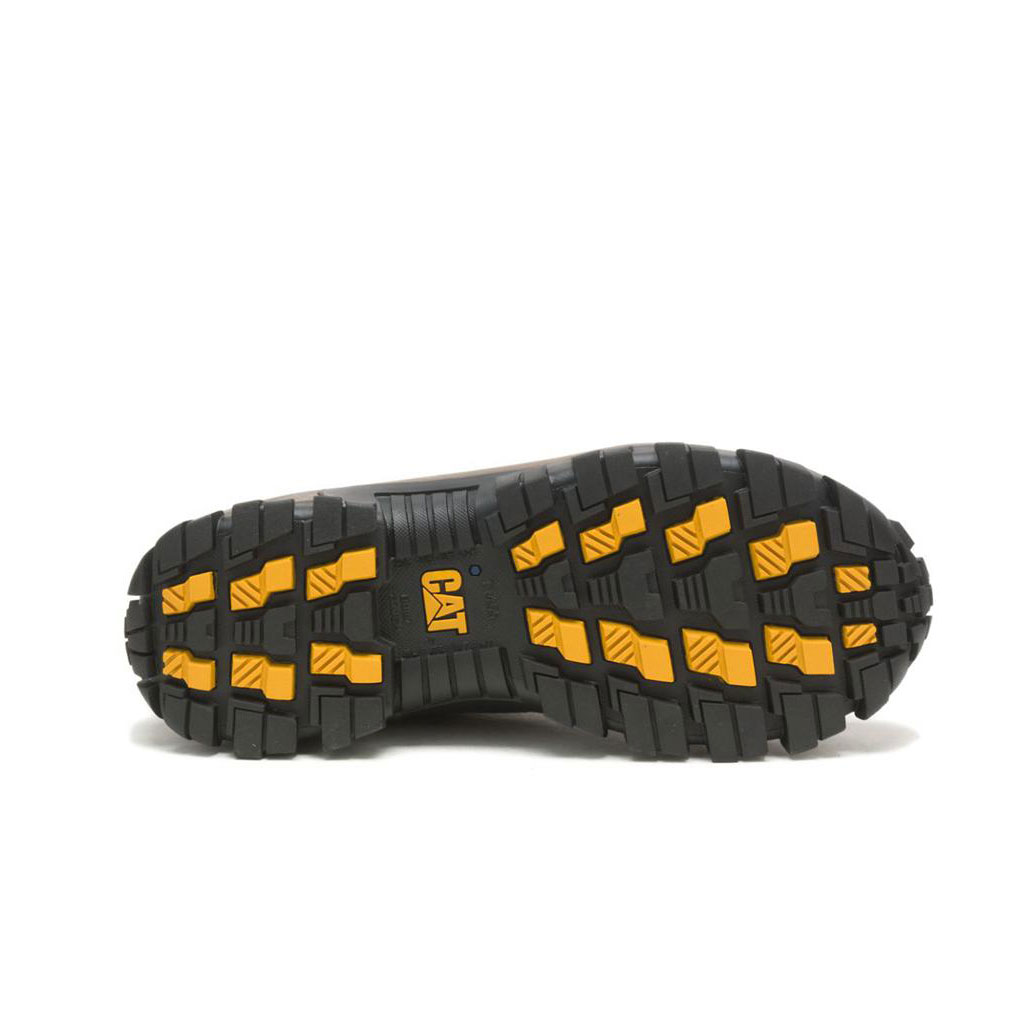 Caterpillar Invader Steel Toe Munkabakancs Férfi Sötétbarna | 2175-NTLGH