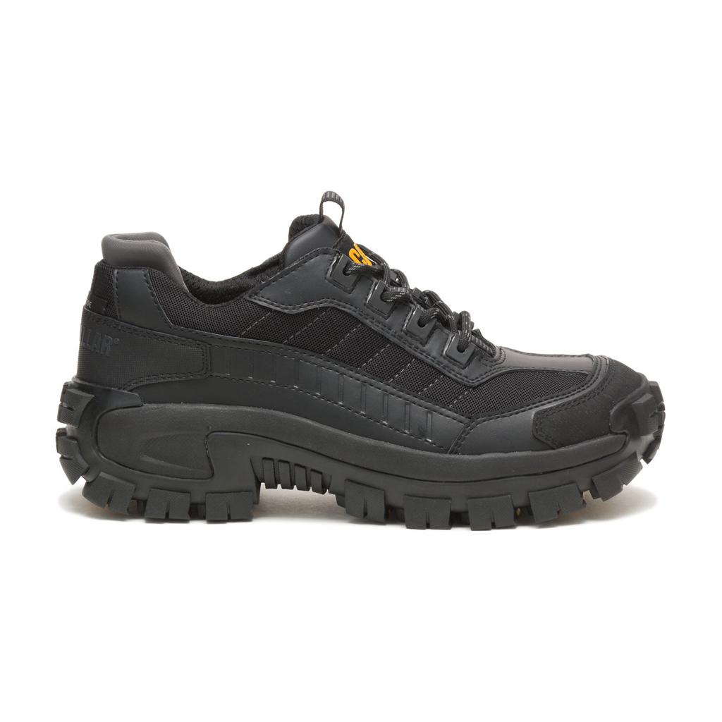 Caterpillar Invader Steel Toe Munkacipő Férfi Fekete | 2354-ETDCB