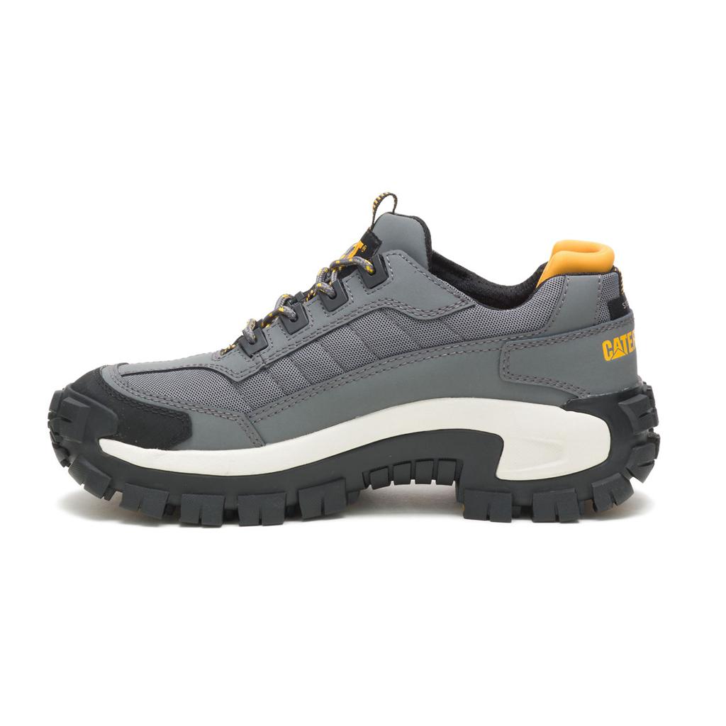 Caterpillar Invader Steel Toe Steel Toe Shoes Férfi Szürke | 3068-XCODT