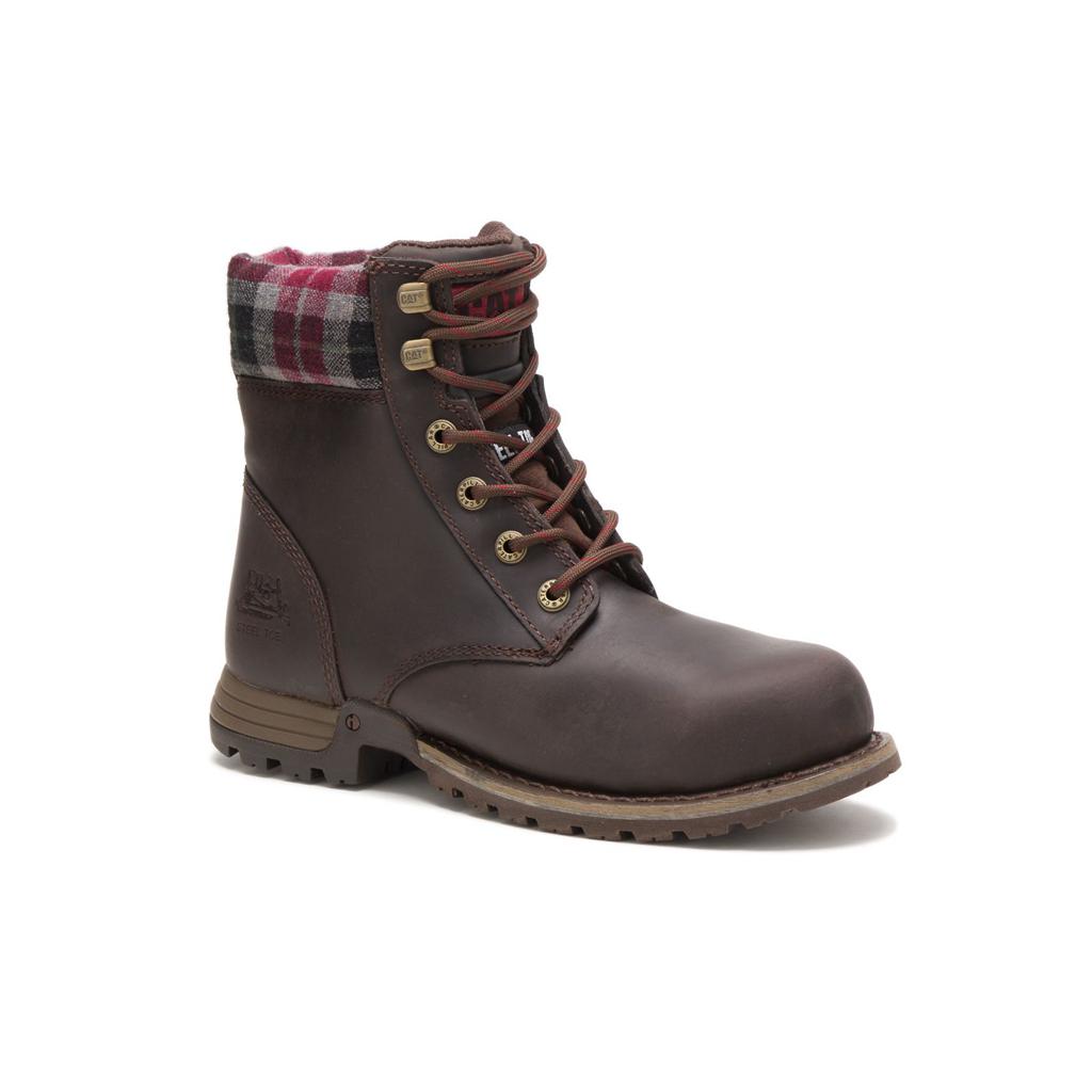 Caterpillar Kenzie Steel Toe Acél Orrú Csizma Női Barna | 5314-ITRKD