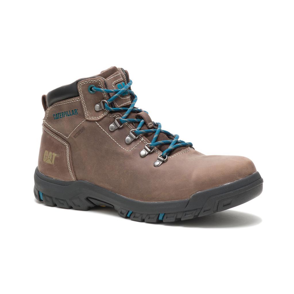 Caterpillar Mae Steel Toe Waterproof Acél Orrú Csizma Női Barna | 5782-SOVUC