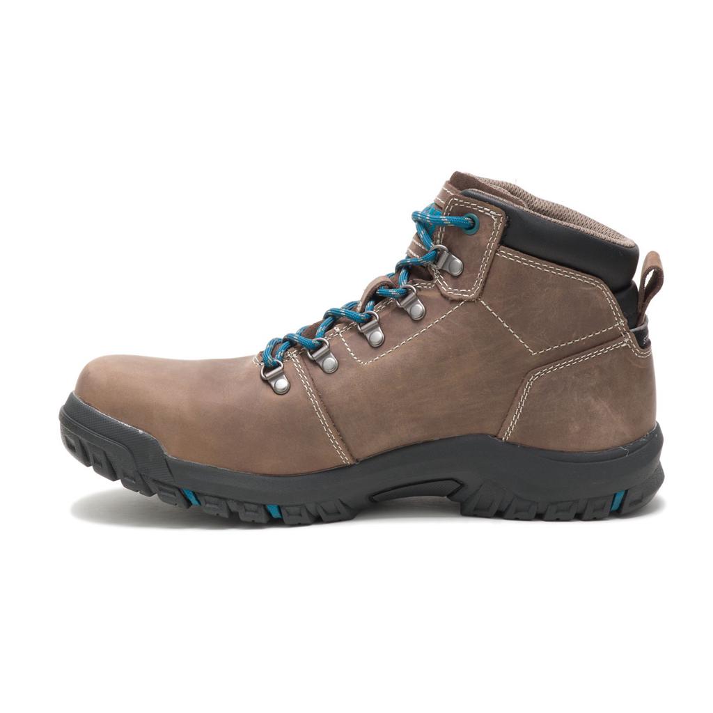 Caterpillar Mae Steel Toe Waterproof Acél Orrú Csizma Női Barna | 5782-SOVUC