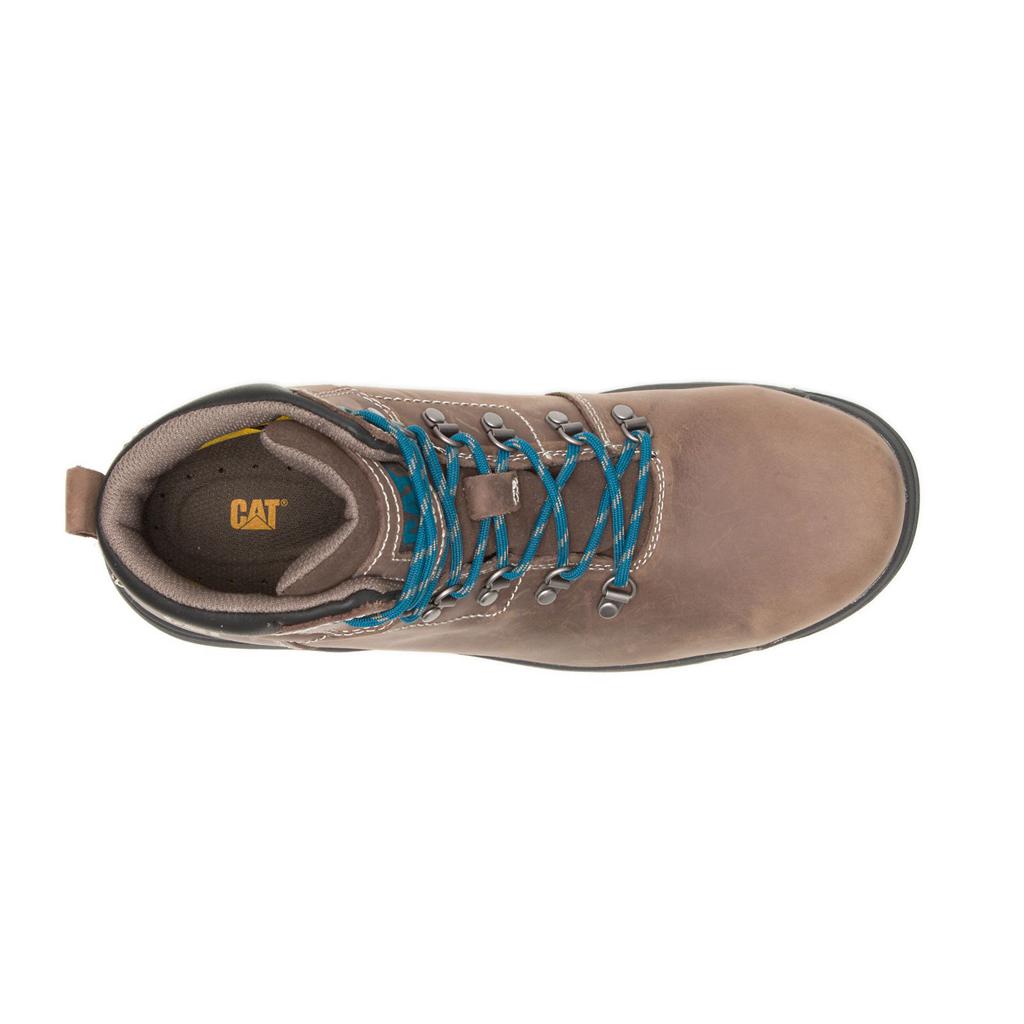 Caterpillar Mae Steel Toe Waterproof Acél Orrú Csizma Női Barna | 5782-SOVUC