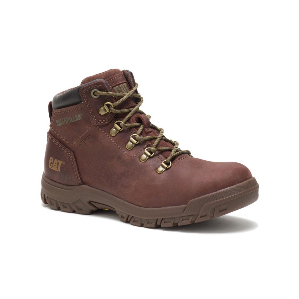 Caterpillar Mae Steel Toe Waterproof Acél Orrú Csizma Női Barna | 7361-FSIXC