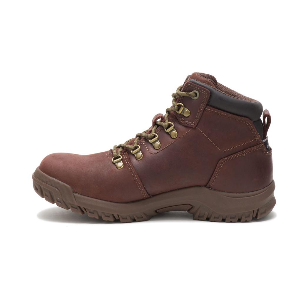 Caterpillar Mae Steel Toe Waterproof Acél Orrú Csizma Női Barna | 7361-FSIXC