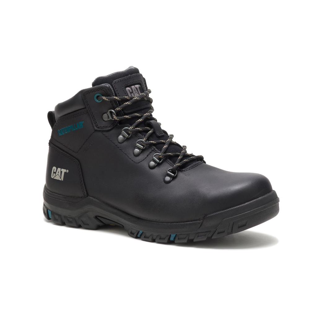 Caterpillar Mae Steel Toe Waterproof Acél Orrú Csizma Női Fekete | 7943-LPSXJ