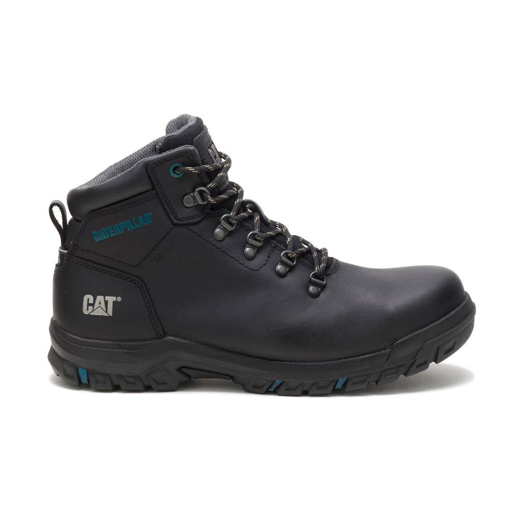 Caterpillar Mae Steel Toe Waterproof Acél Orrú Csizma Női Fekete | 7943-LPSXJ