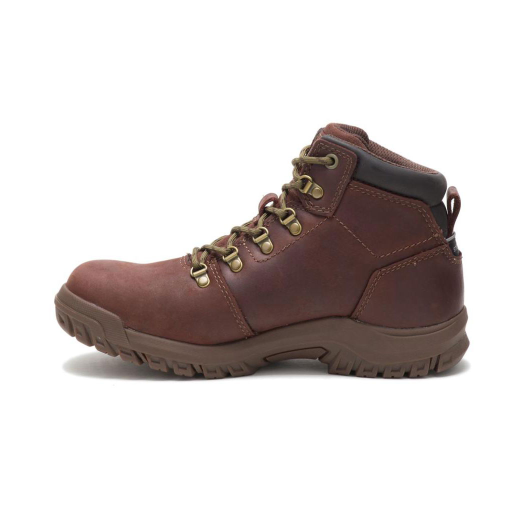 Caterpillar Mae Steel Toe Waterproof Munkabakancs Női Bordó | 7398-CKNJH