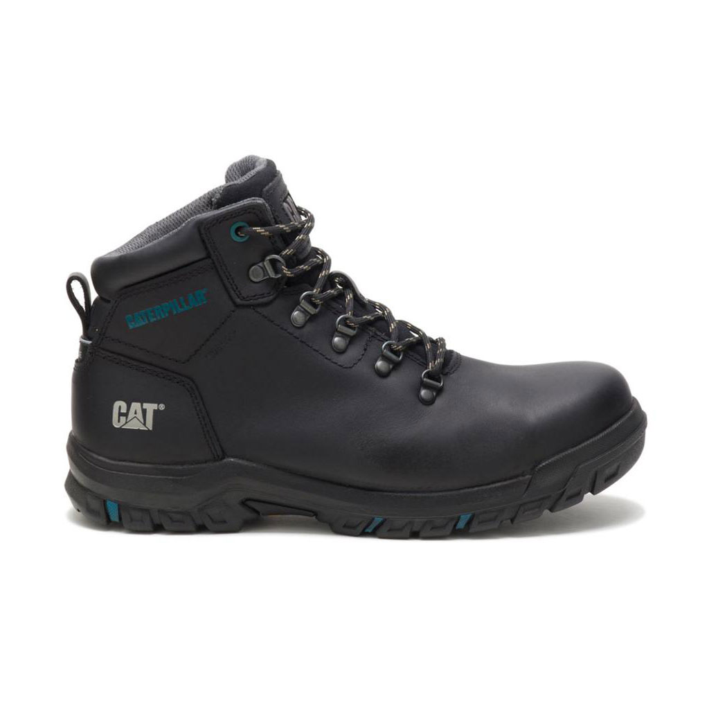 Caterpillar Mae Steel Waterproof Vízálló Bakancs Női Fekete | 9735-HSVTR