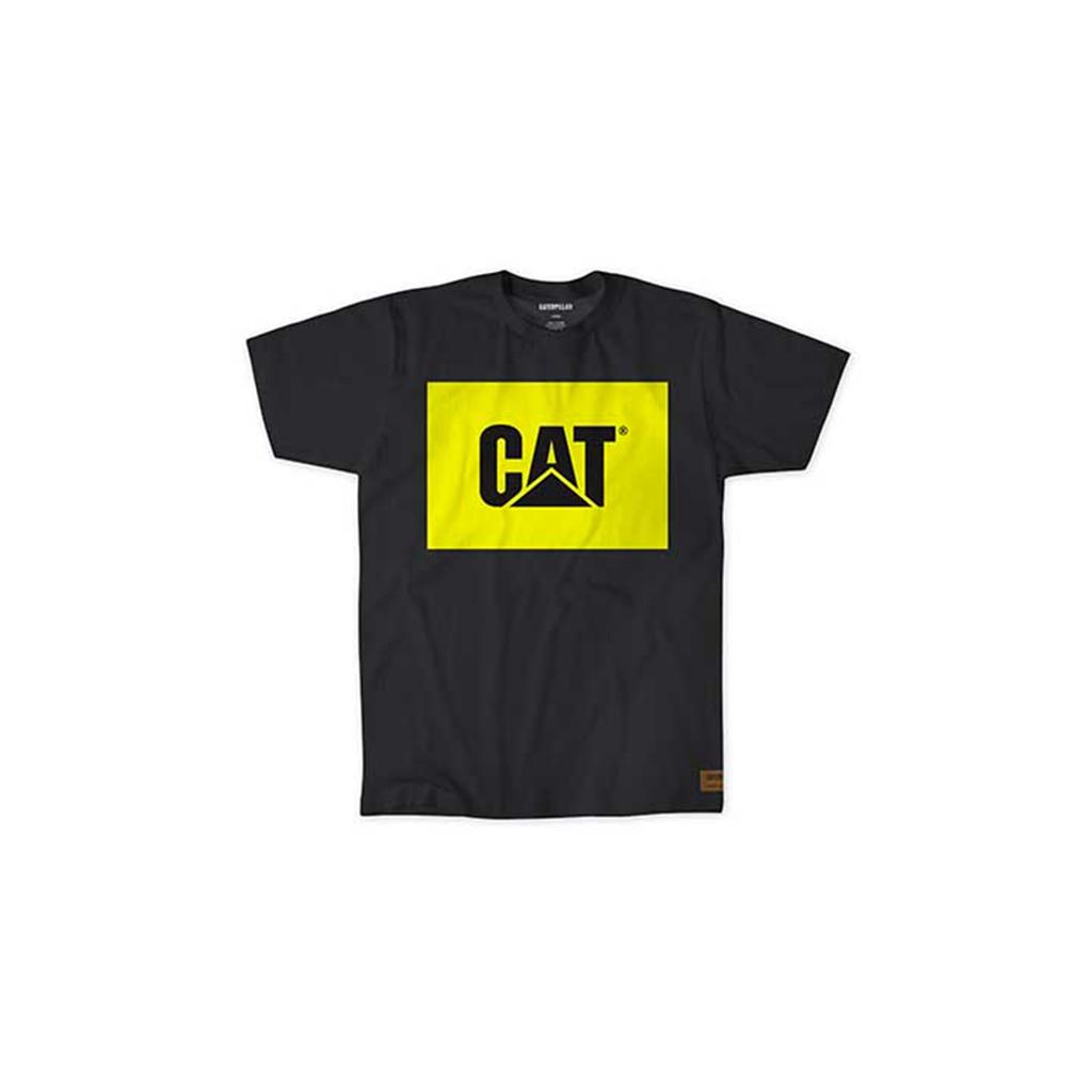 Caterpillar Munka Hi Vis T-Shirts Férfi Fekete | 7438-DFJYT