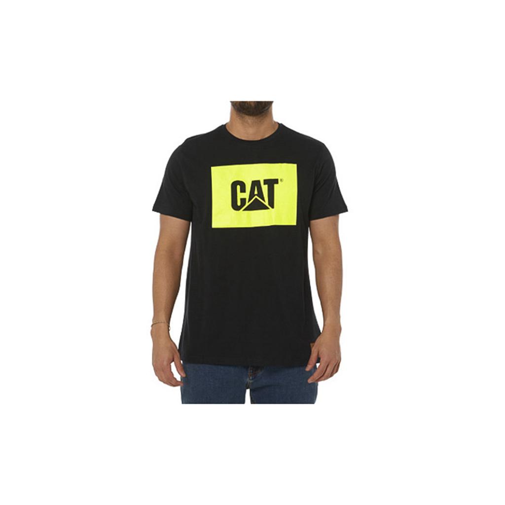 Caterpillar Munka Hi Vis T-Shirts Férfi Fekete | 7438-DFJYT