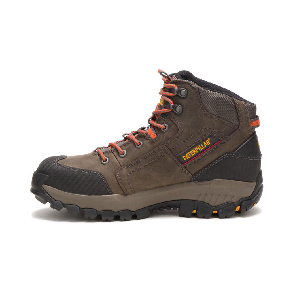 Caterpillar Navigator Mid Waterproof Steel Toe Munkabakancs Férfi Sötétszürke | 3670-SIMNR