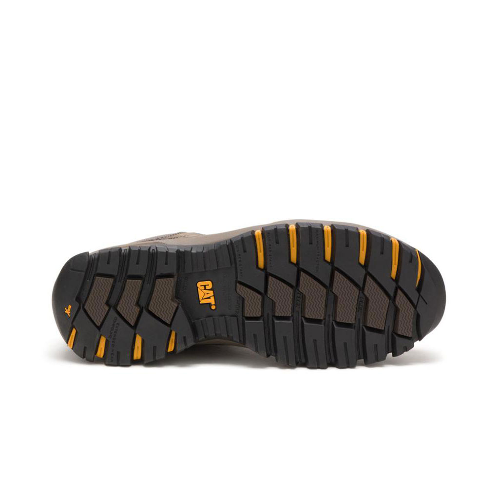 Caterpillar Navigator Mid Waterproof Steel Toe Munkabakancs Férfi Sötétszürke | 3670-SIMNR