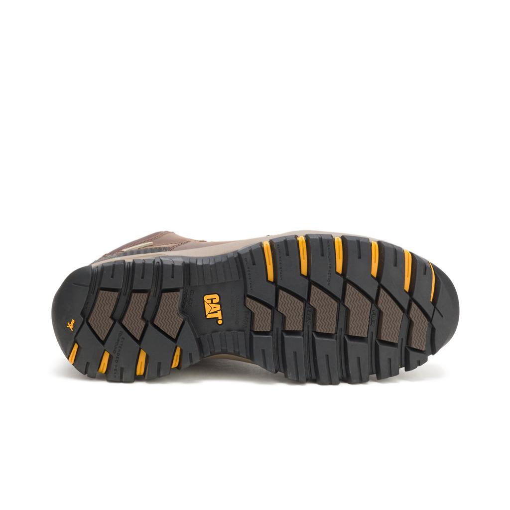 Caterpillar Navigator Mid Waterproof Steel Toe Munkabakancs Férfi Barna | 5846-PIRXE