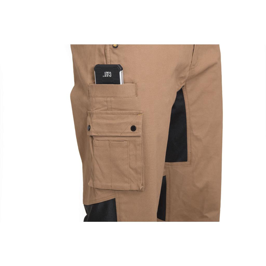 Caterpillar Operator Flex Nadrág Férfi Khaki | 7529-LDHWV