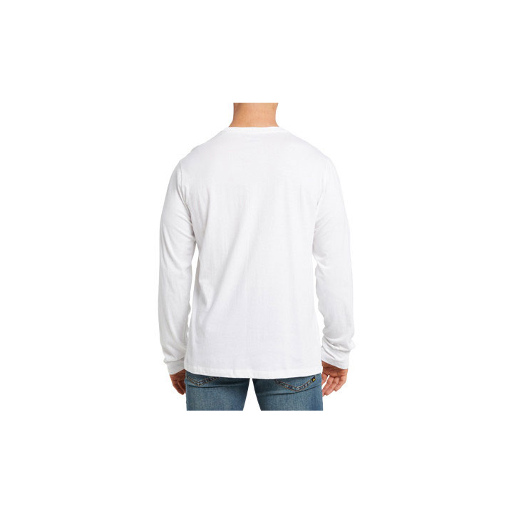 Caterpillar Original Fit Long Sleeve Logo Póló Férfi White-Traademark | 4076-IVOBM