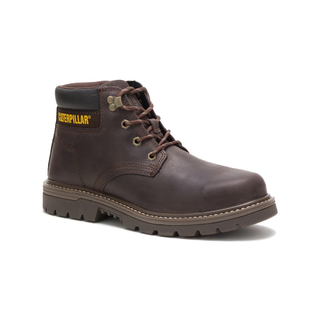 Caterpillar Outbase Steel Toe Acél Orrú Csizma Férfi Kávé | 6743-CMGOE